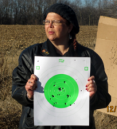 First time student at our concealed carry class near Bloomington & Champaign, Illinois