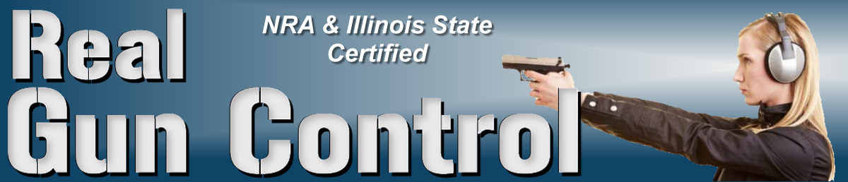 Logo for Real Gun Control - Illinois' best Concealed Carry Trainer